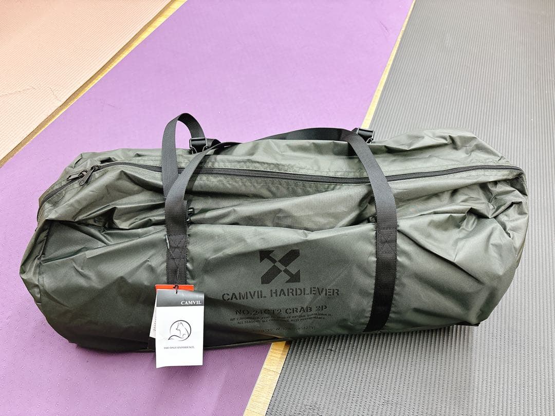 【CAMVIL】2000MM 防水グランドシートCRAB 2P用