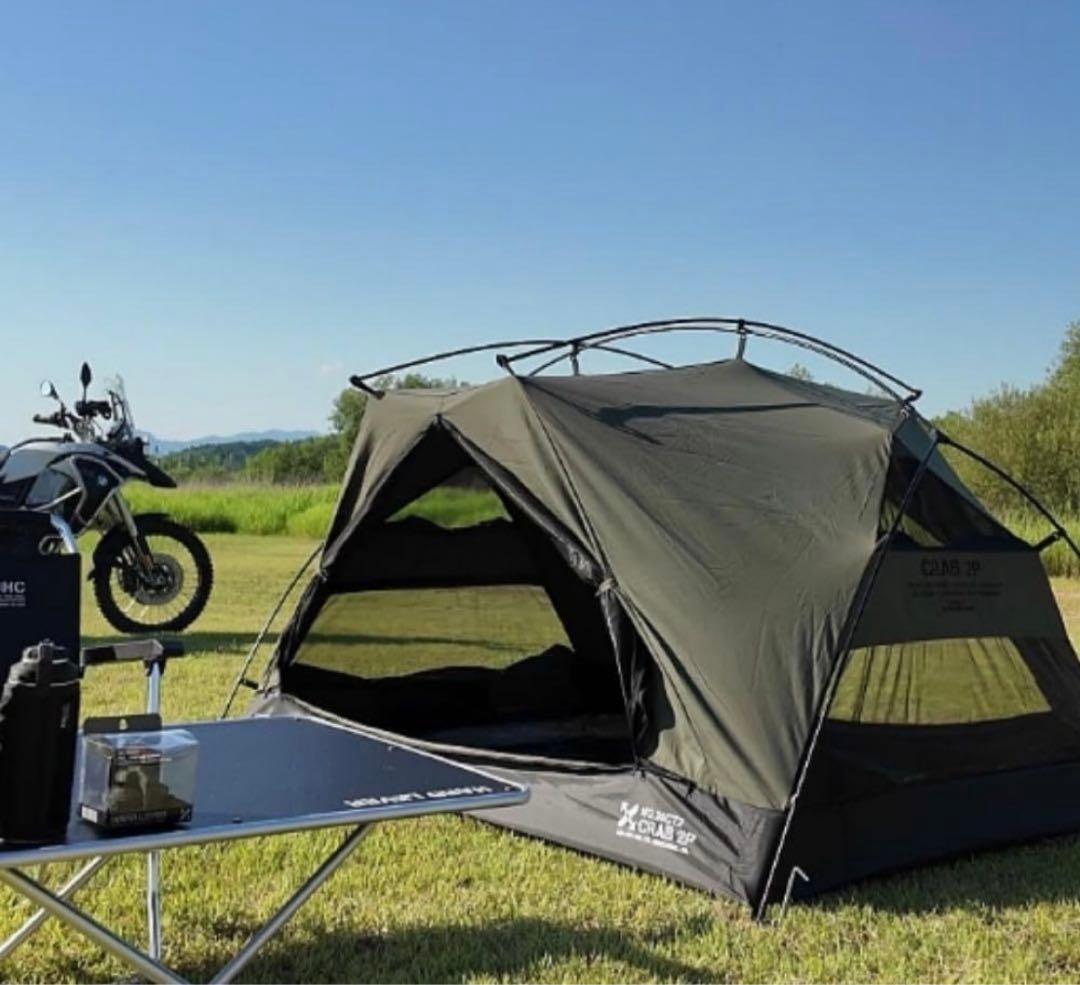 【CAMVIL】2000MM 防水グランドシートCRAB 2P用