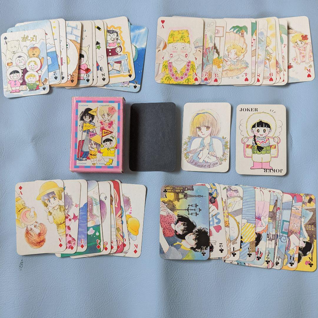 昭和レトロ】りぼん付録 ニューアイドル4 トラベル&女の子トランプ