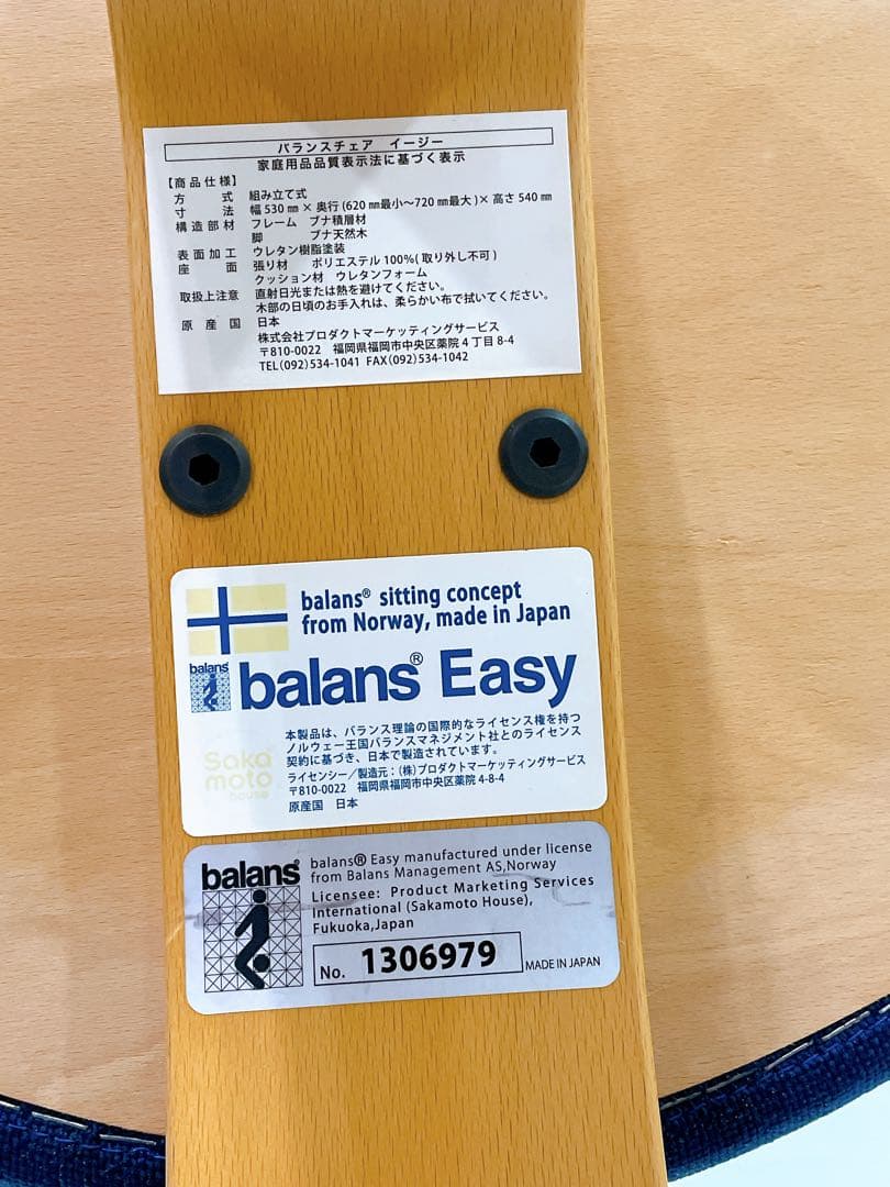 ゆーた撥水カバー付 サカモトハウス バランスチェア イージー