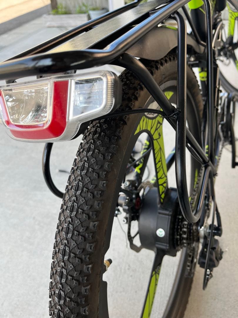 Cyrusher XF-770 折りたたみ自転車 グリーン/ブラック アクセル付