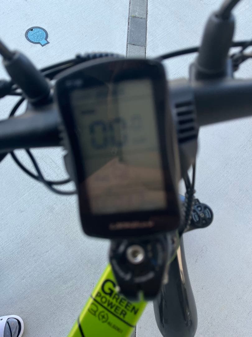 Cyrusher XF-770 折りたたみ自転車 グリーン/ブラック アクセル付