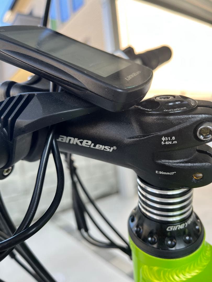 Cyrusher XF-770 折りたたみ自転車 グリーン/ブラック アクセル付