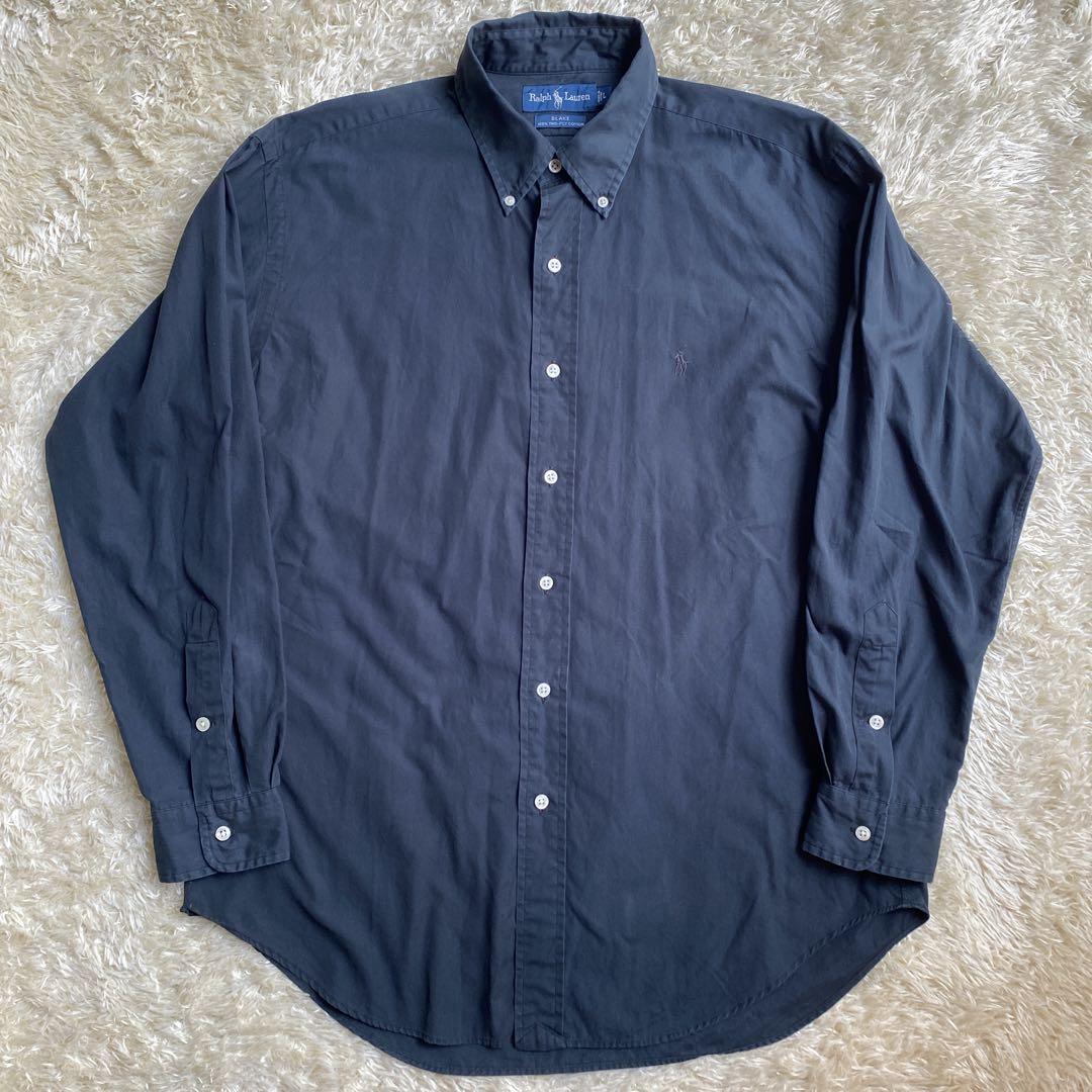 Ralph Lauren Blake 長袖シャツ Lサイズ ブラックポニー 黒