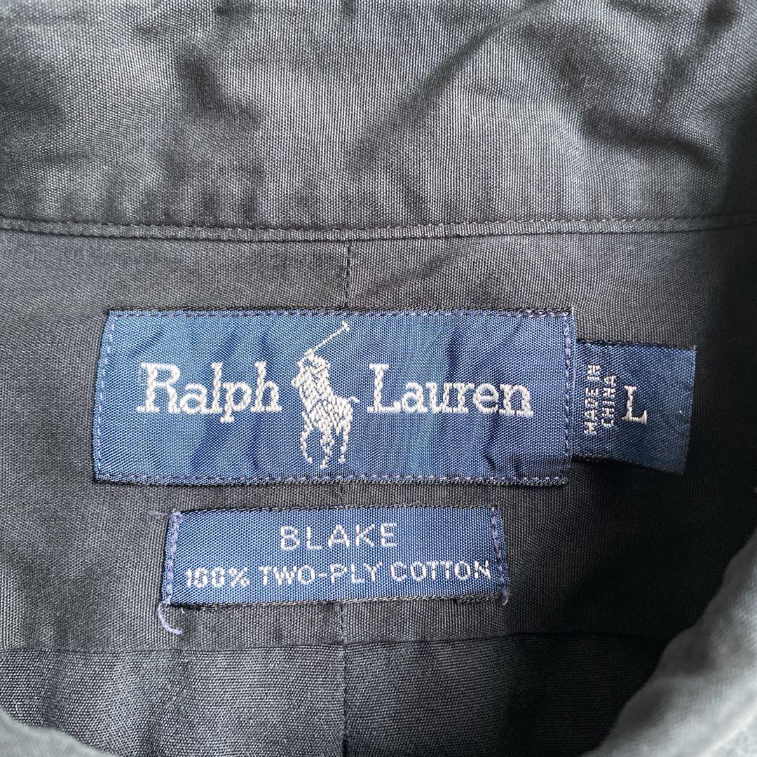 Ralph Lauren Blake 長袖シャツ Lサイズ ブラックポニー 黒