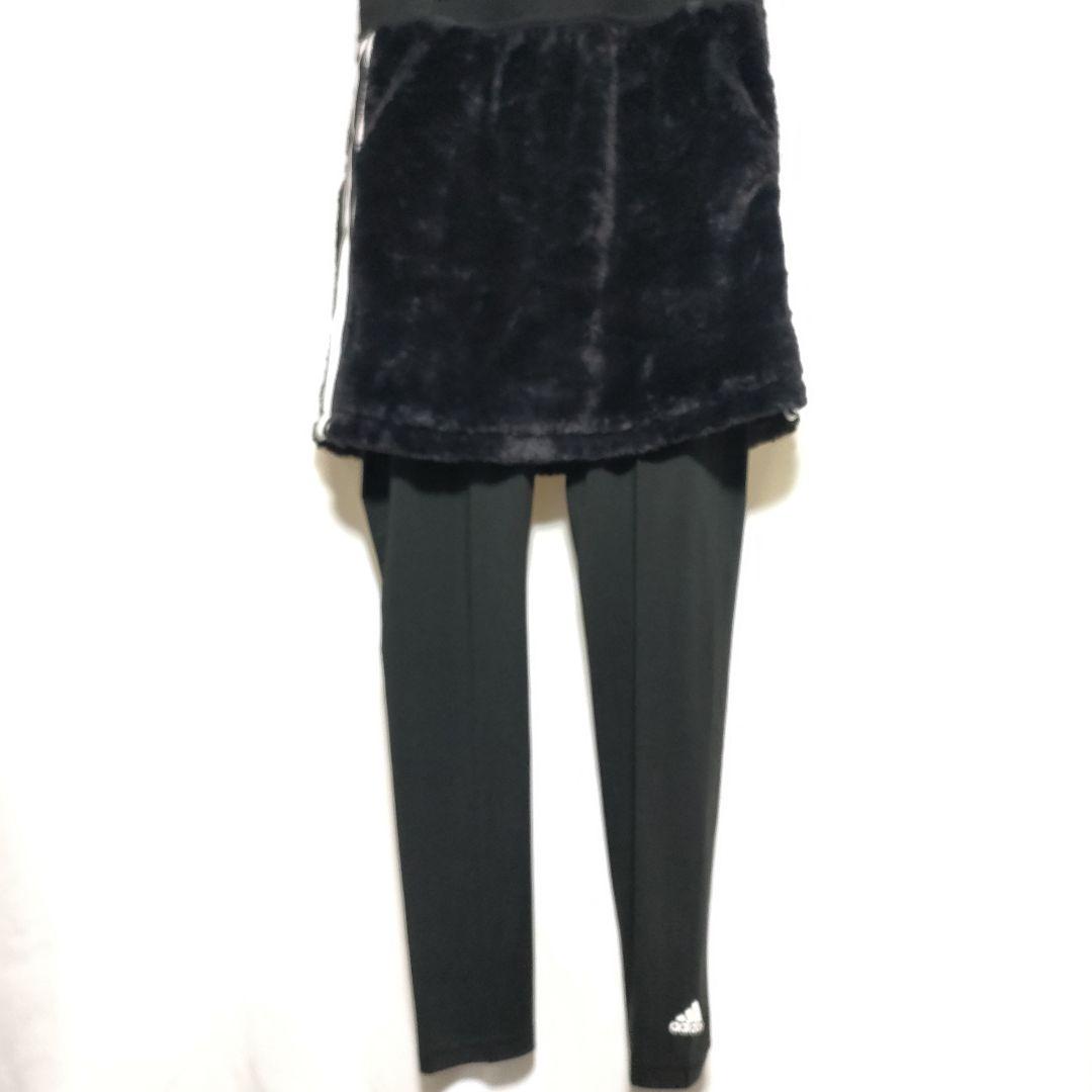 アディダス★ゴルフ★3点組★セットアップ★ボアフーディ★ボアスカート★レギンス付