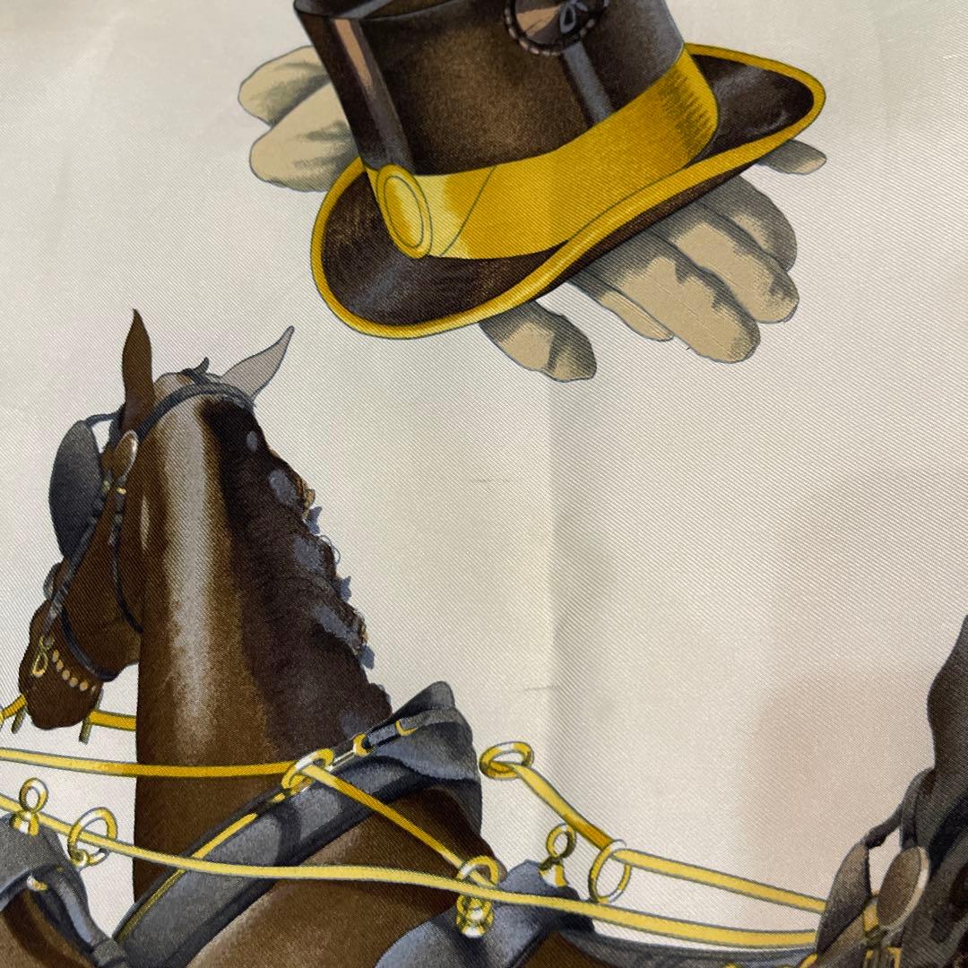 エルメス　スカーフ　ヴィンテージ 馬車　シルク