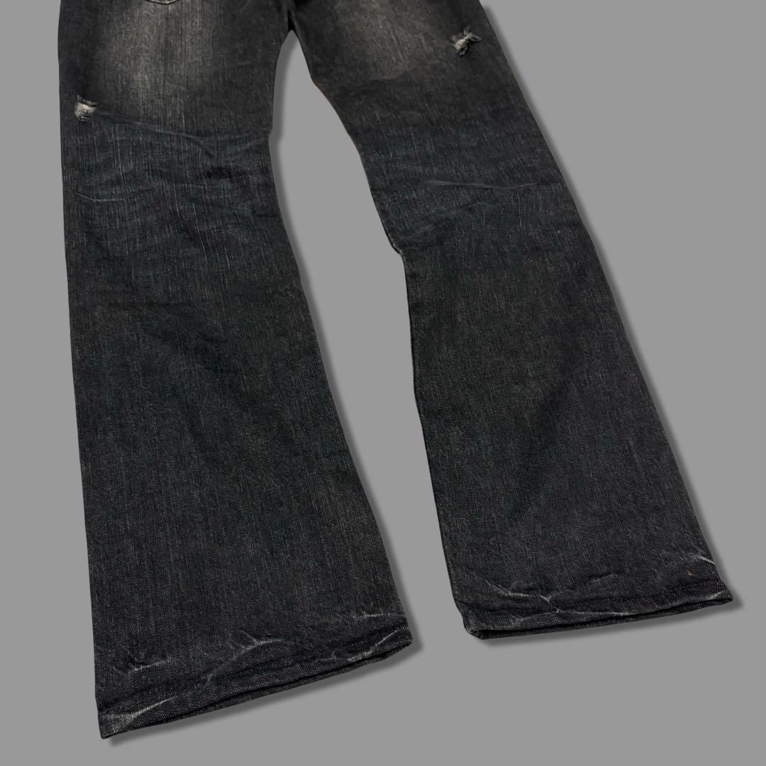 パンツ Rare 00s Archive No ID BlackGrunge Denim