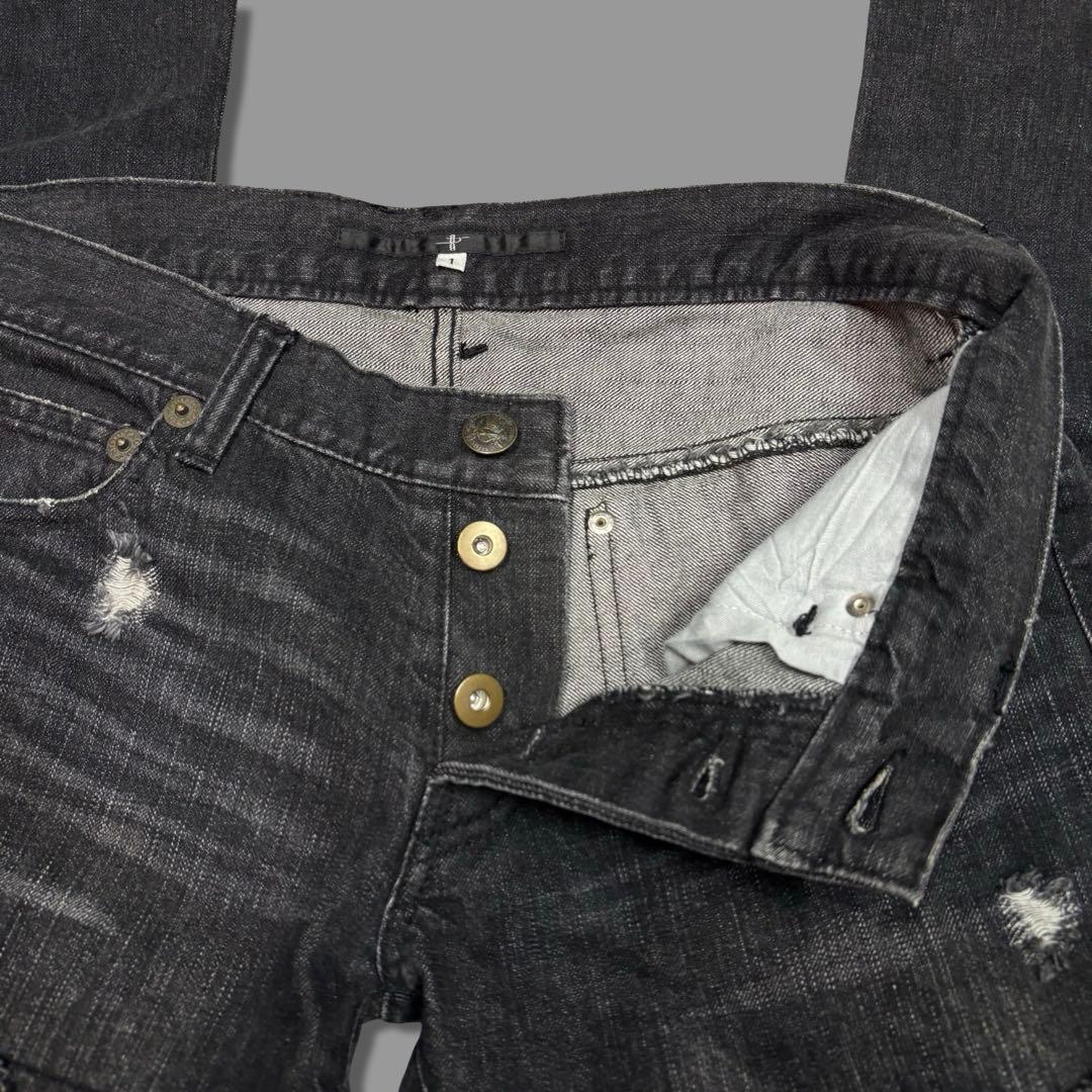 パンツ Rare 00s Archive No ID BlackGrunge Denim