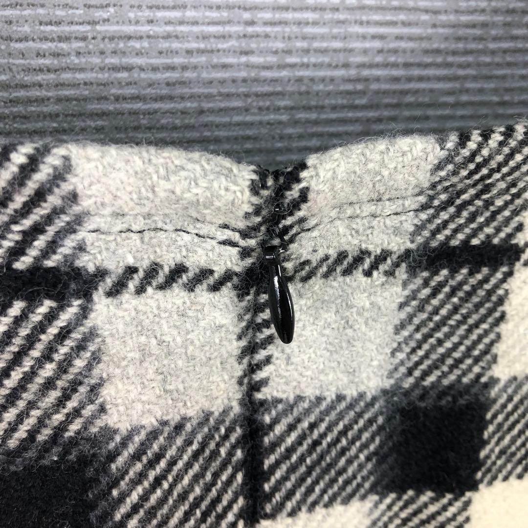 BURBERRY チェック ウール ジャンパースカート 38 ベージュ