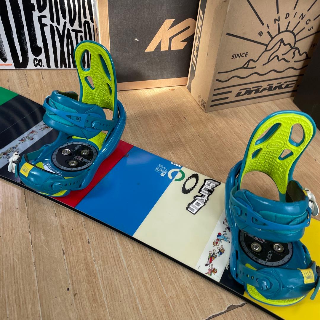 BURTON　キッズスノーボードセット　バートンバイン付　CUSTOM　カスタム