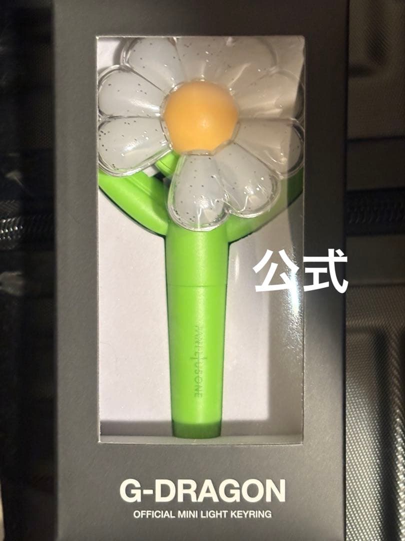 レア【公式】G-DRAGONジヨンミニライトキーリング ライトグリーン