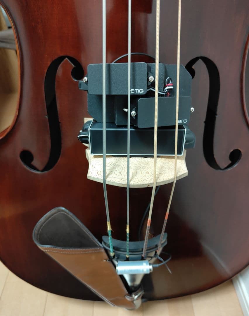 EMG コントラバス用ピエゾピックアップ ウッドベース ロカビリー