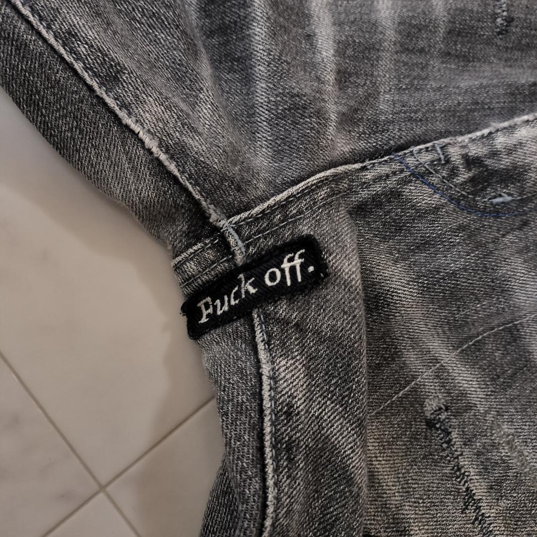 ネイバーフッド ビヨンドサベージミッドストレートデニム M ジーンズ ダメージ