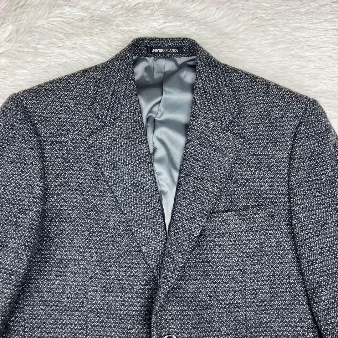 【未使用】ミユキプランザ　ツイード　テーラードジャケット　Mサイズ