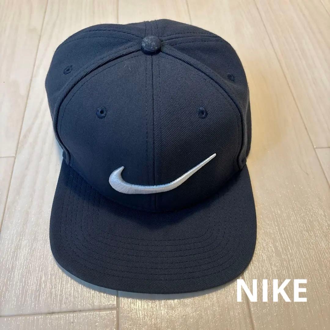 希少90sナイキNIKEヴィンテージキャップネイビースウォッシュスナップ