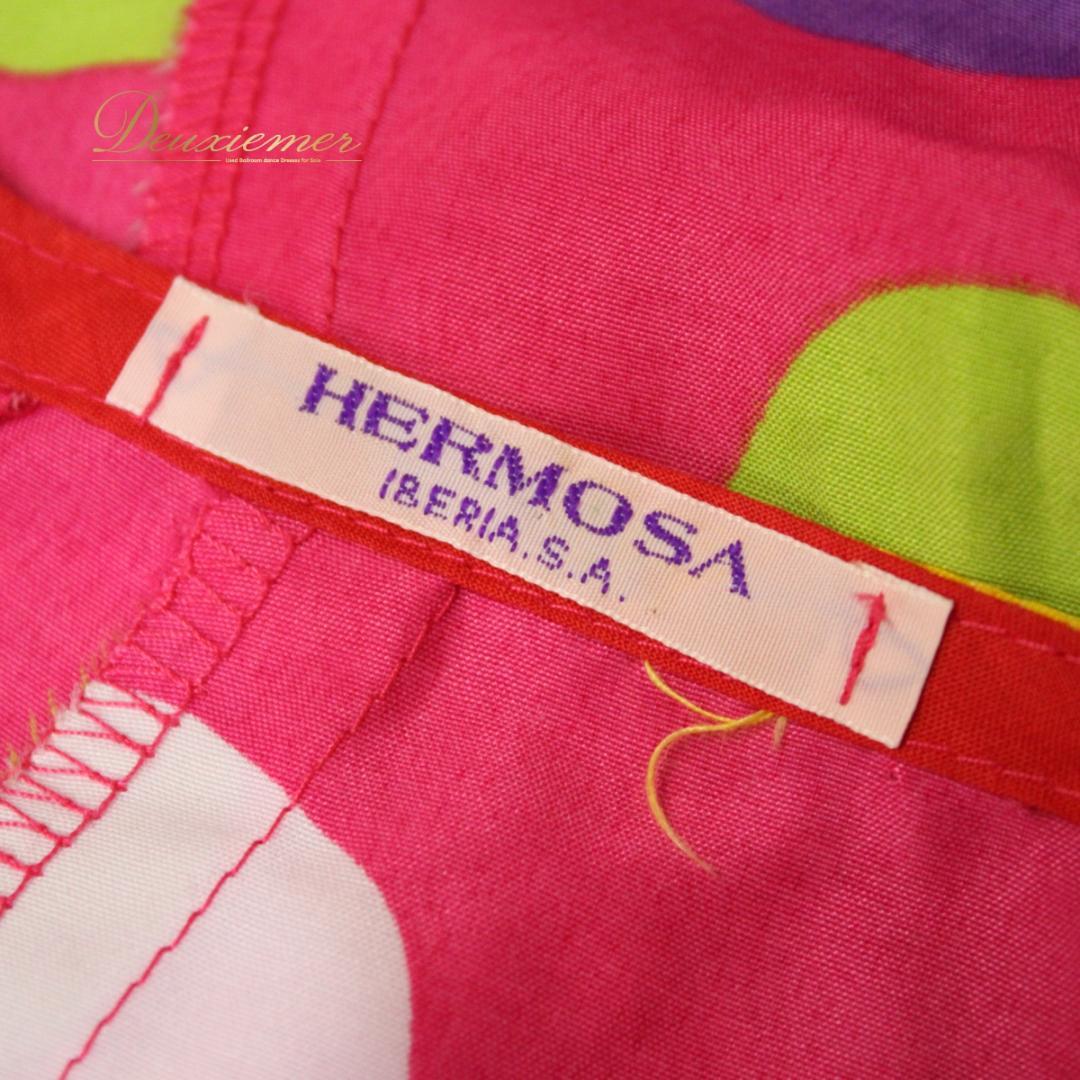 美品 フラメンコ衣装】スカート ファルダ HERMOSA 黄緑 黄色 白 紫