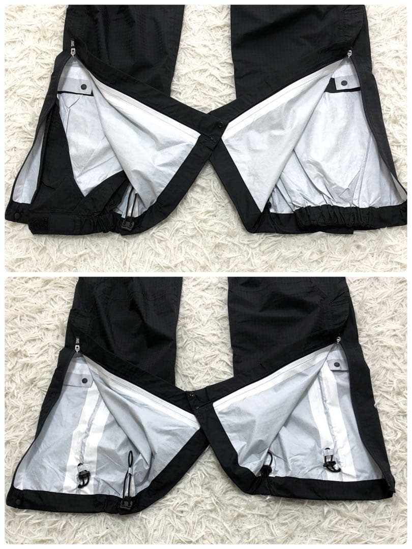 【新品】PEARLY GATES 透湿防水 ドビー柄 レインパンツ ブラック 1