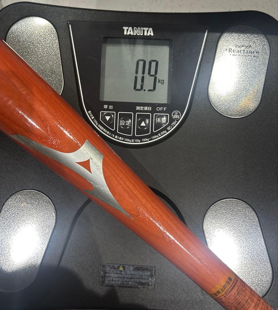 ミズノ　グローバルエリート　木製バット　バッドケース付き