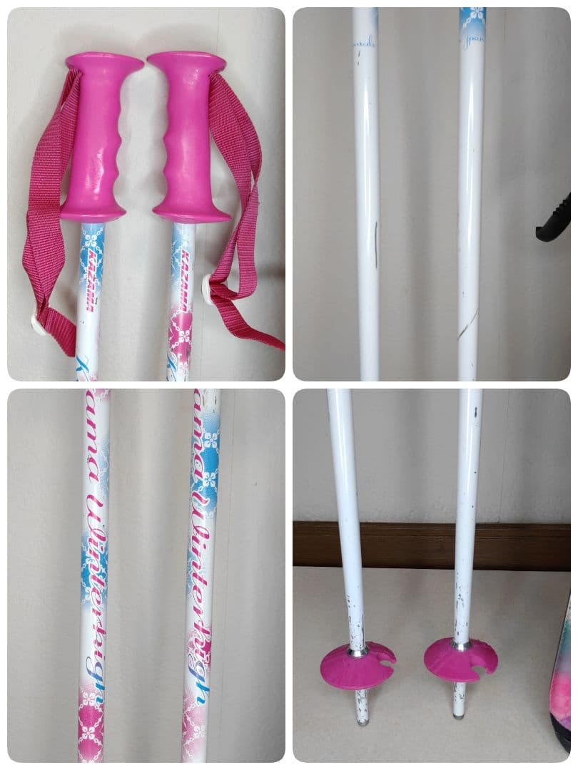 スキー板　ストック　収納袋　レディース　3点　Hart　kazama　送料無料