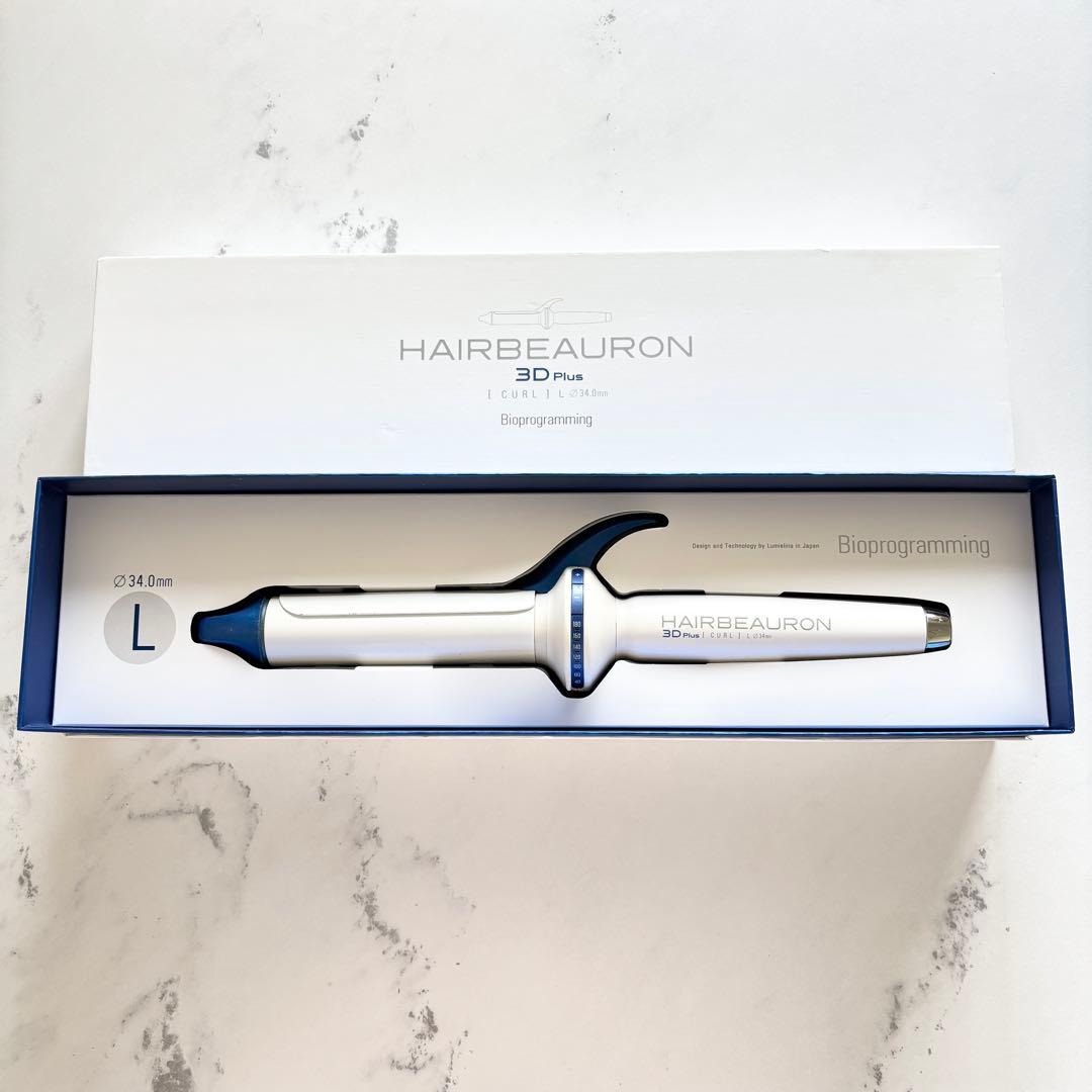 【箱付き美品】HAIRBEAURON 3DPlus カールヘアアイロン 34mm