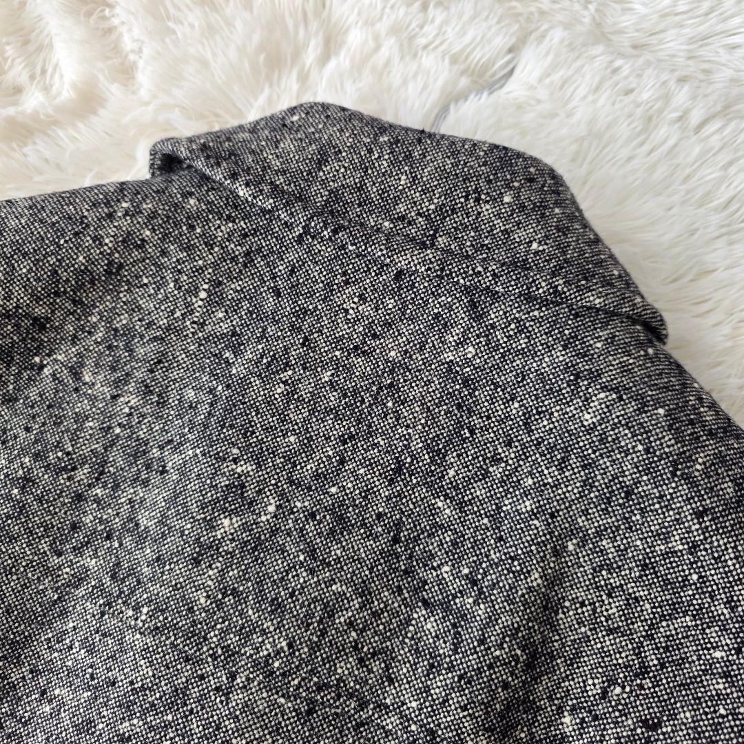 【美品/L/カシミヤブレンド】ニューヨーカー ダッフルコート ネップ ウール