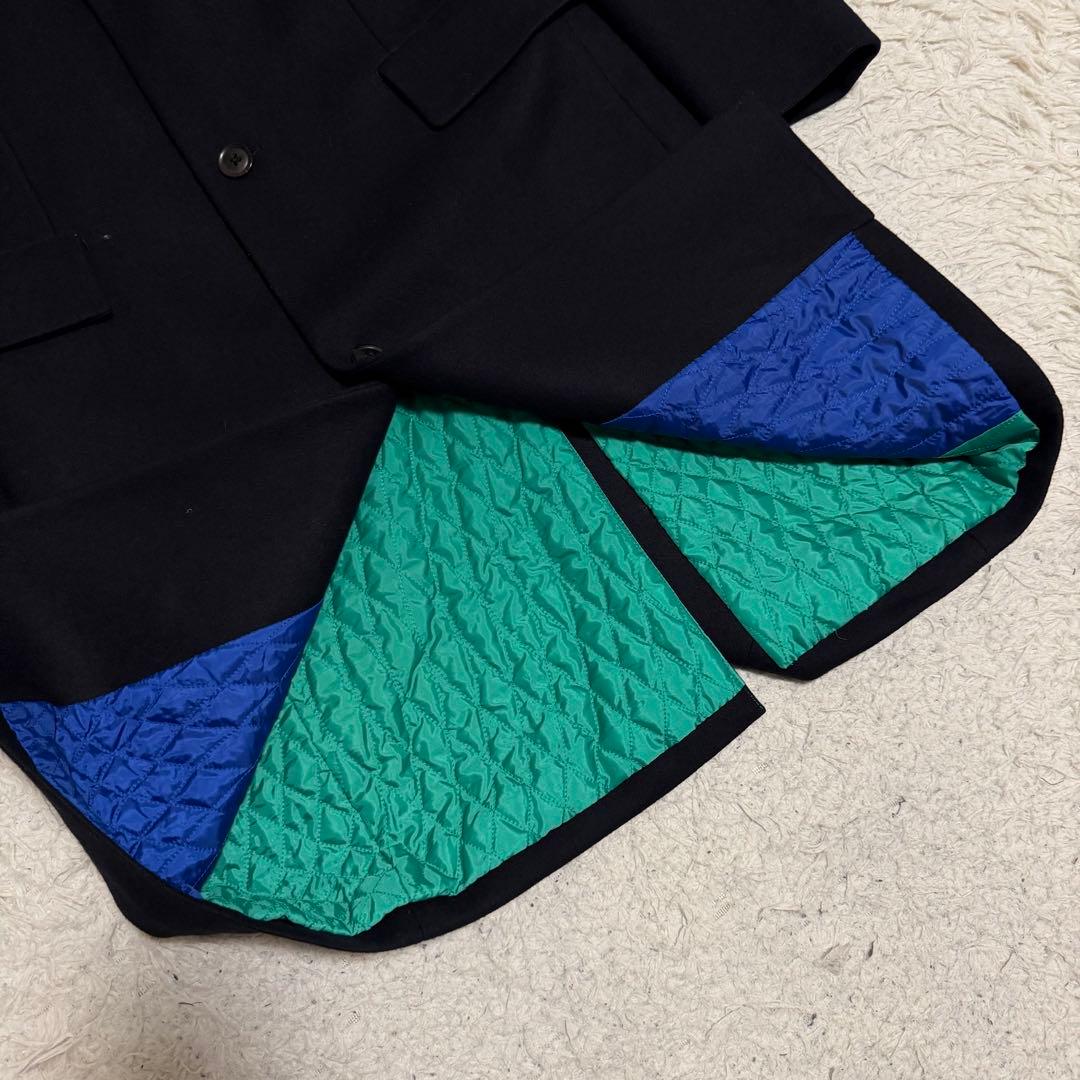 現行タグ極美品Lサイズ　ポールスミス　チェスターコート　キルティング　レザータグ