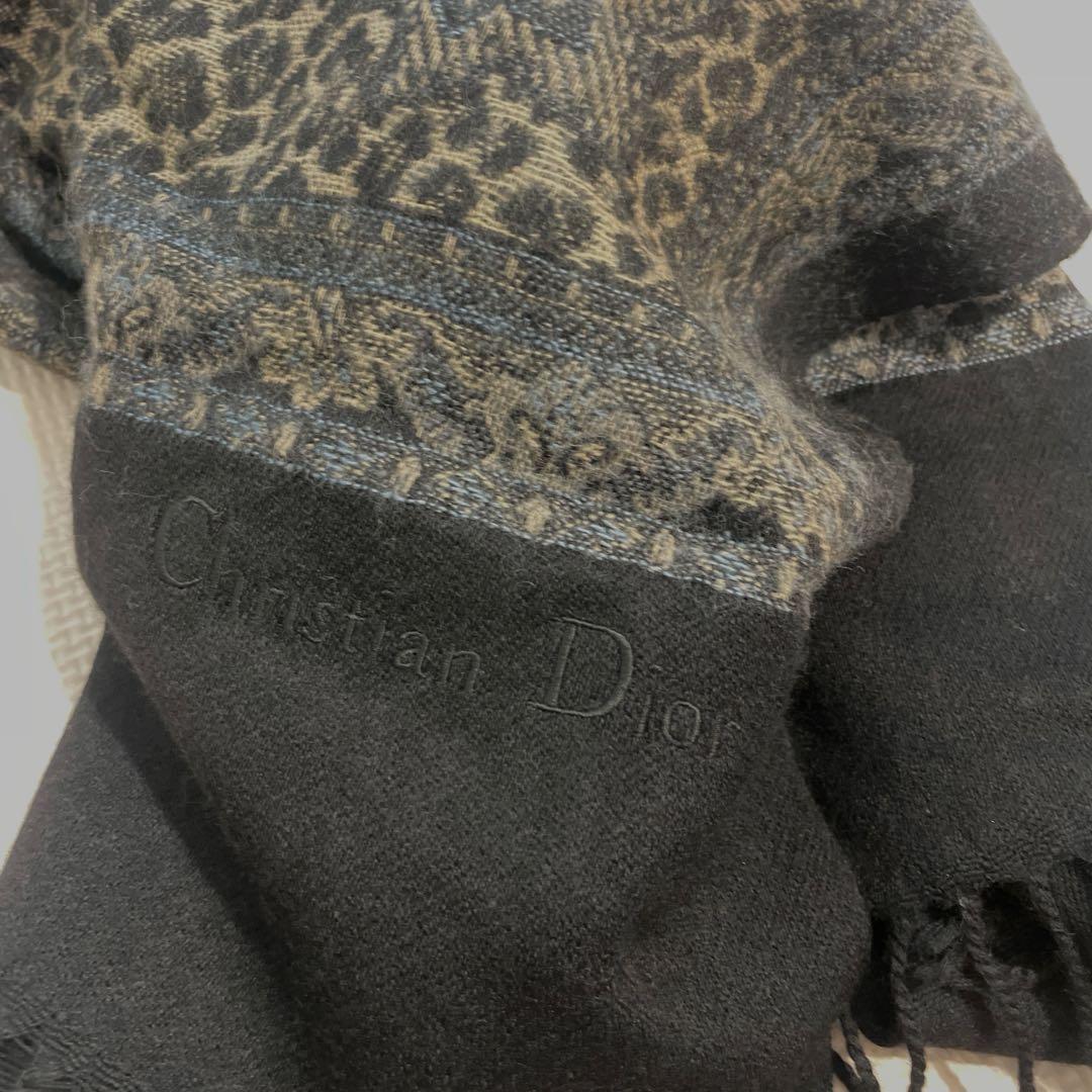 即日発送‼️ クリスチャンディオール　大判　ストール　ヒョウ柄