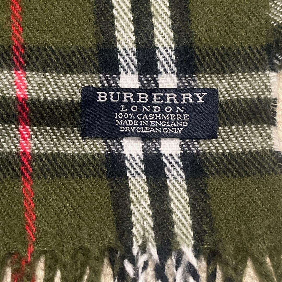 極美品　バーバリー　BURBERRY 希少 カシミヤ100% チェック　男女兼用