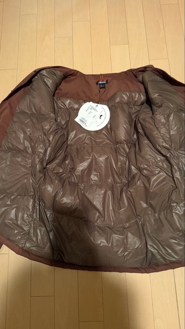 最終価格　NANGA ヒノックリップストップ インナー ダウン カーディガン　L