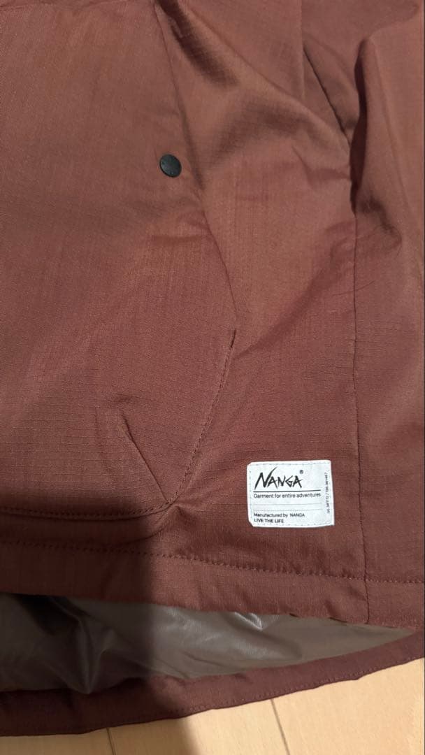 最終価格　NANGA ヒノックリップストップ インナー ダウン カーディガン　L