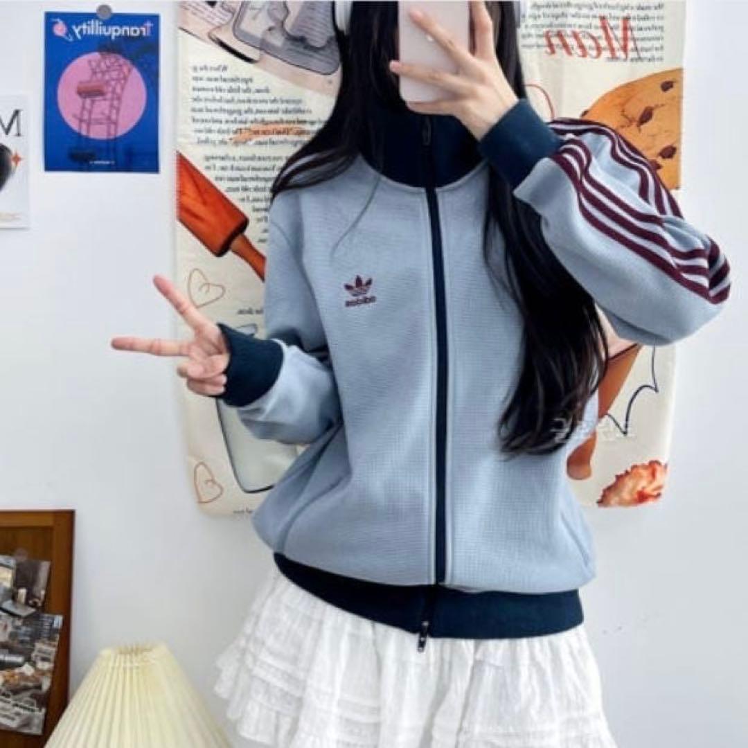 日本未発売カラー2XL⭐️adidasアディカラートラックトップ ワッフル