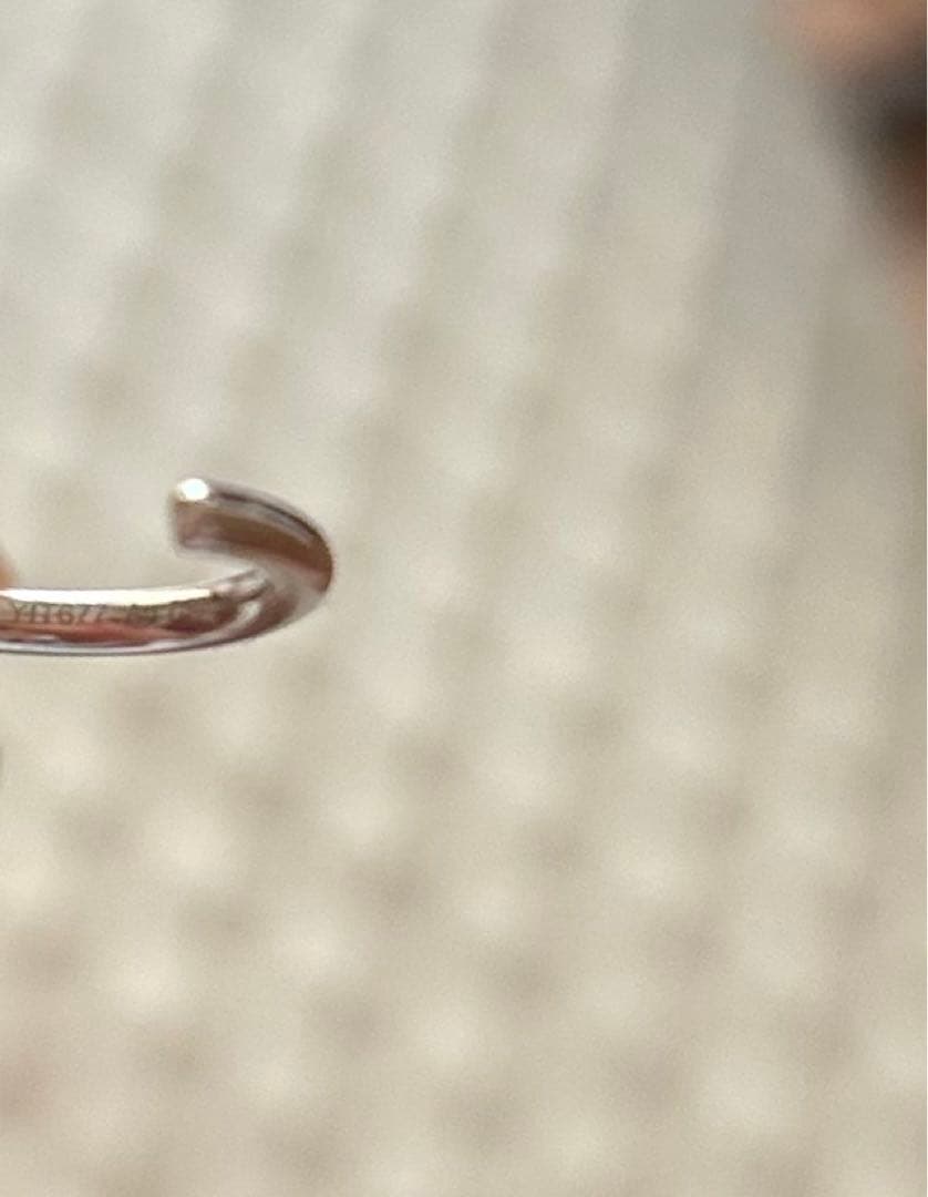 Cartier シルバーフープピアス 証明書付き(片耳)