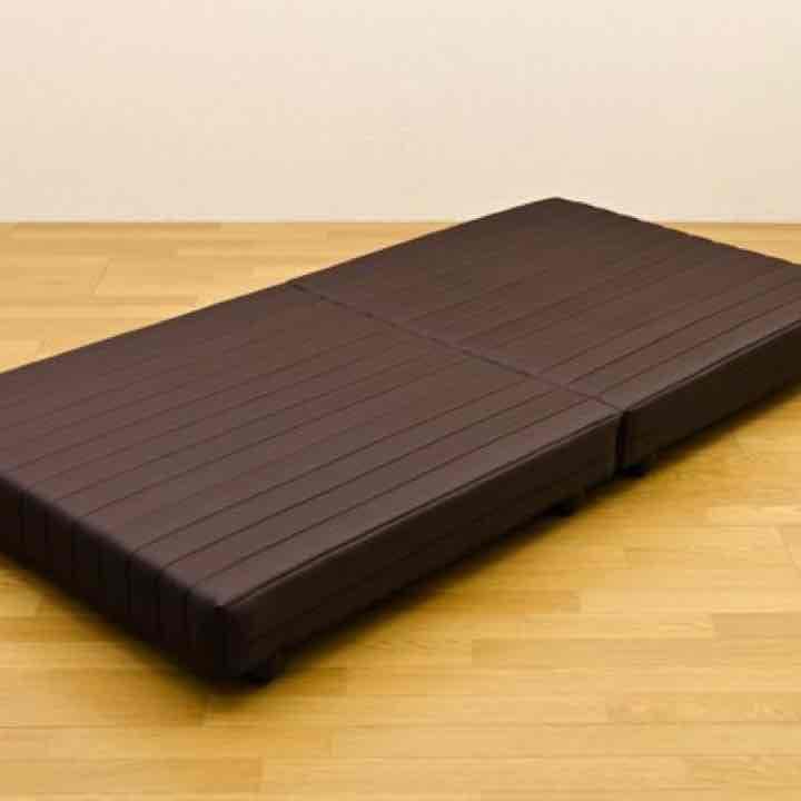 コンパクト 脚付マットレス　ロータイプ　シングル　BK/BR/IV/RD