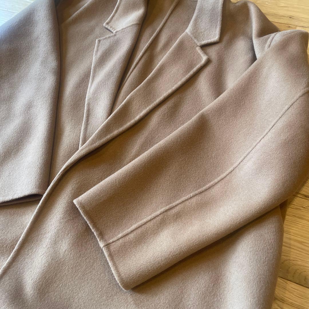 スピックアンドスパンsuper160s ロングチェスターカラーコート サイズ38