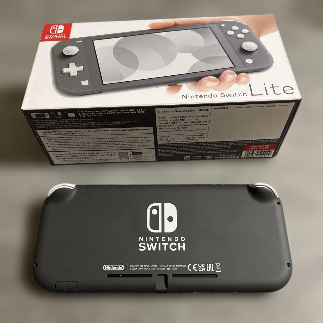 Nintendo Switch Lite グレー 本体　128GBSDカード付き