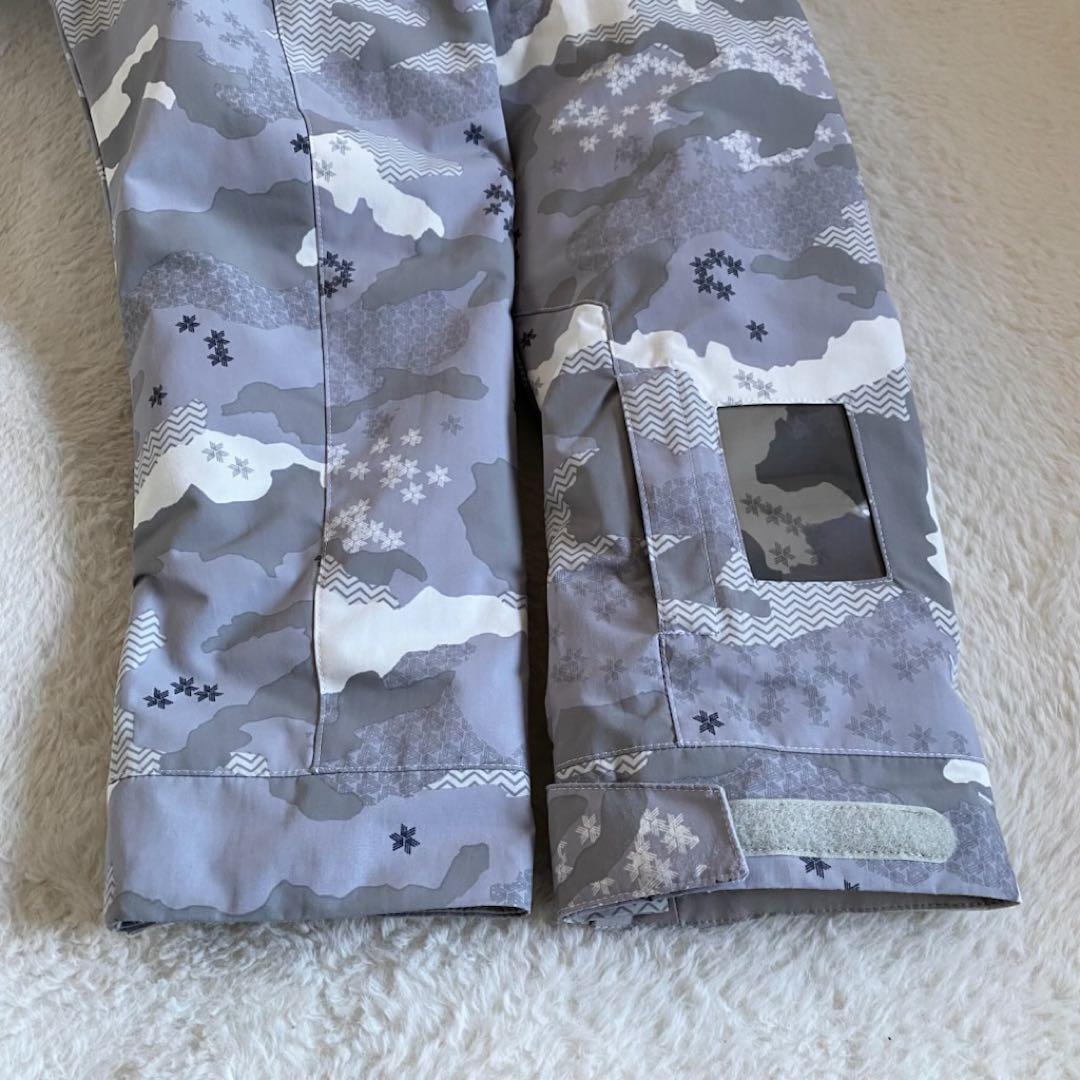 GOLDWIN スキーウェア　スノボ　ジャケット　カモフラ　総柄　迷彩　灰色　M