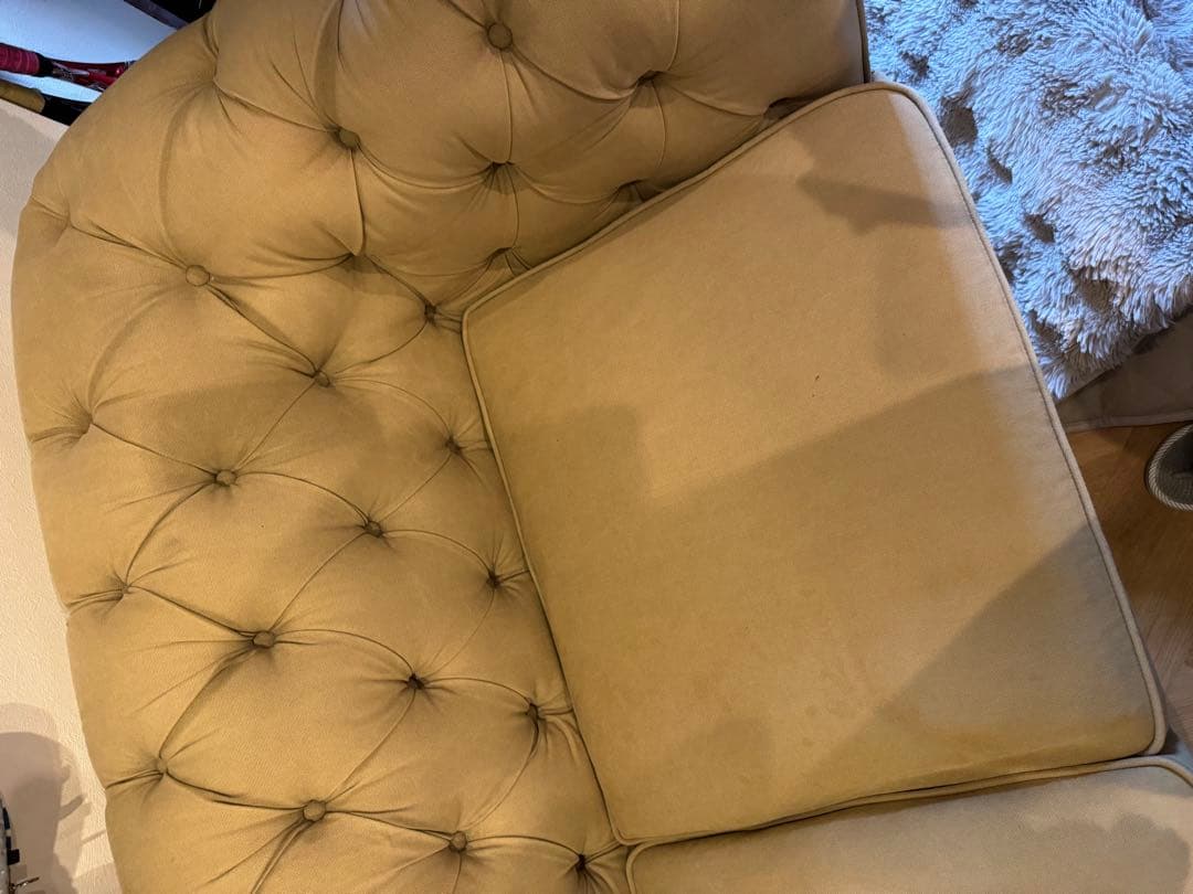 【最安値】CLASH & GATE チェスターフィールドソファ SUEDE