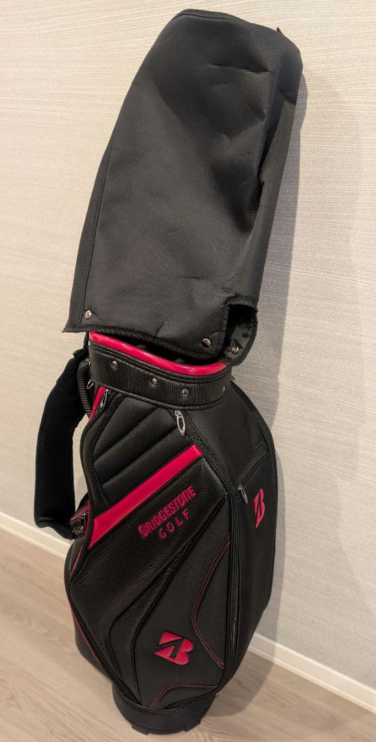 ブリヂストン キャディバッグ 軽量ベーシックモデル （黒/赤）