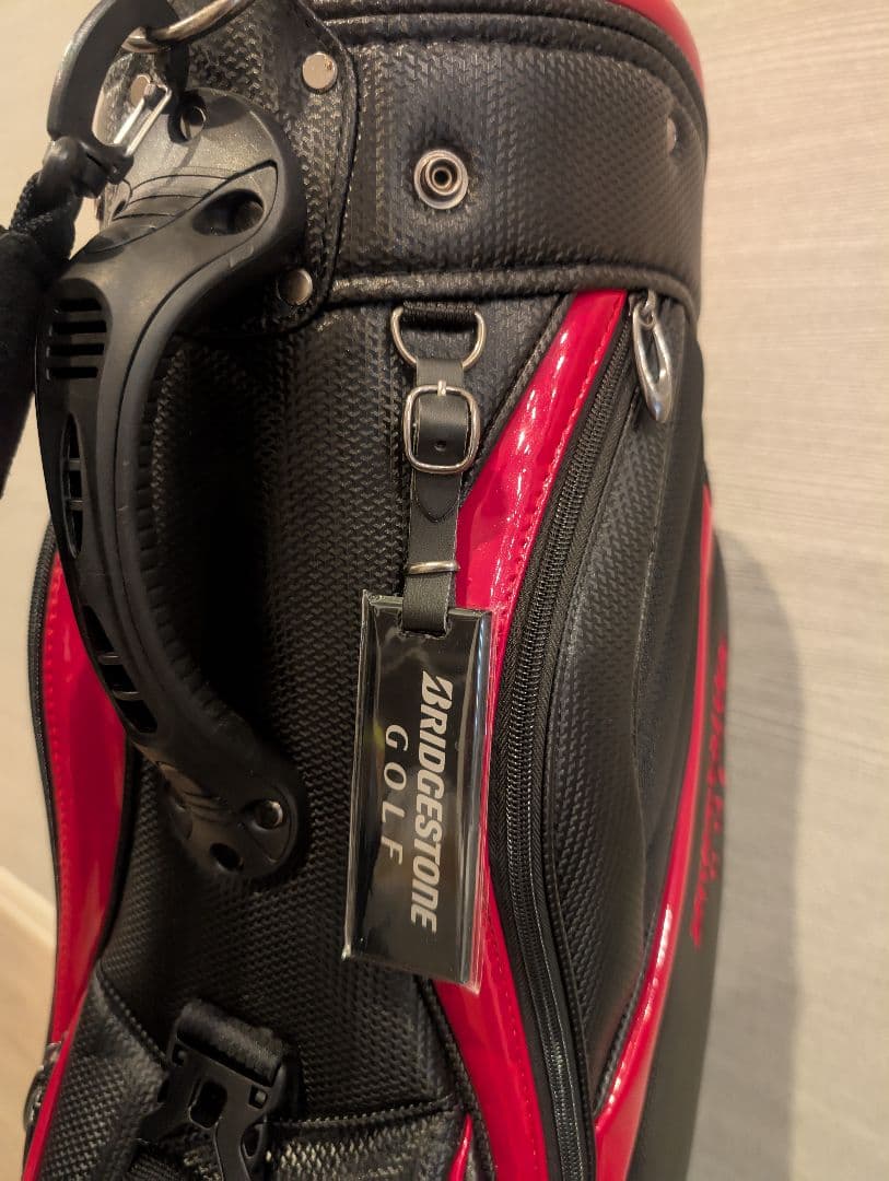 ブリヂストン キャディバッグ 軽量ベーシックモデル （黒/赤）