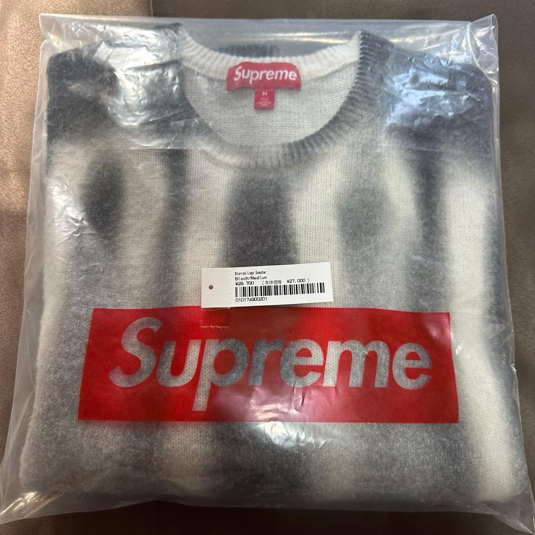 Supreme Blurred Logo Sweater Black Mサイズ - メルカリ