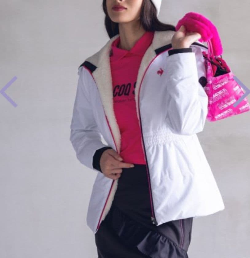 新品　ルコックスポルティフ　ブルゾン BARBIEコラボ 中綿 防寒 ゴルフ