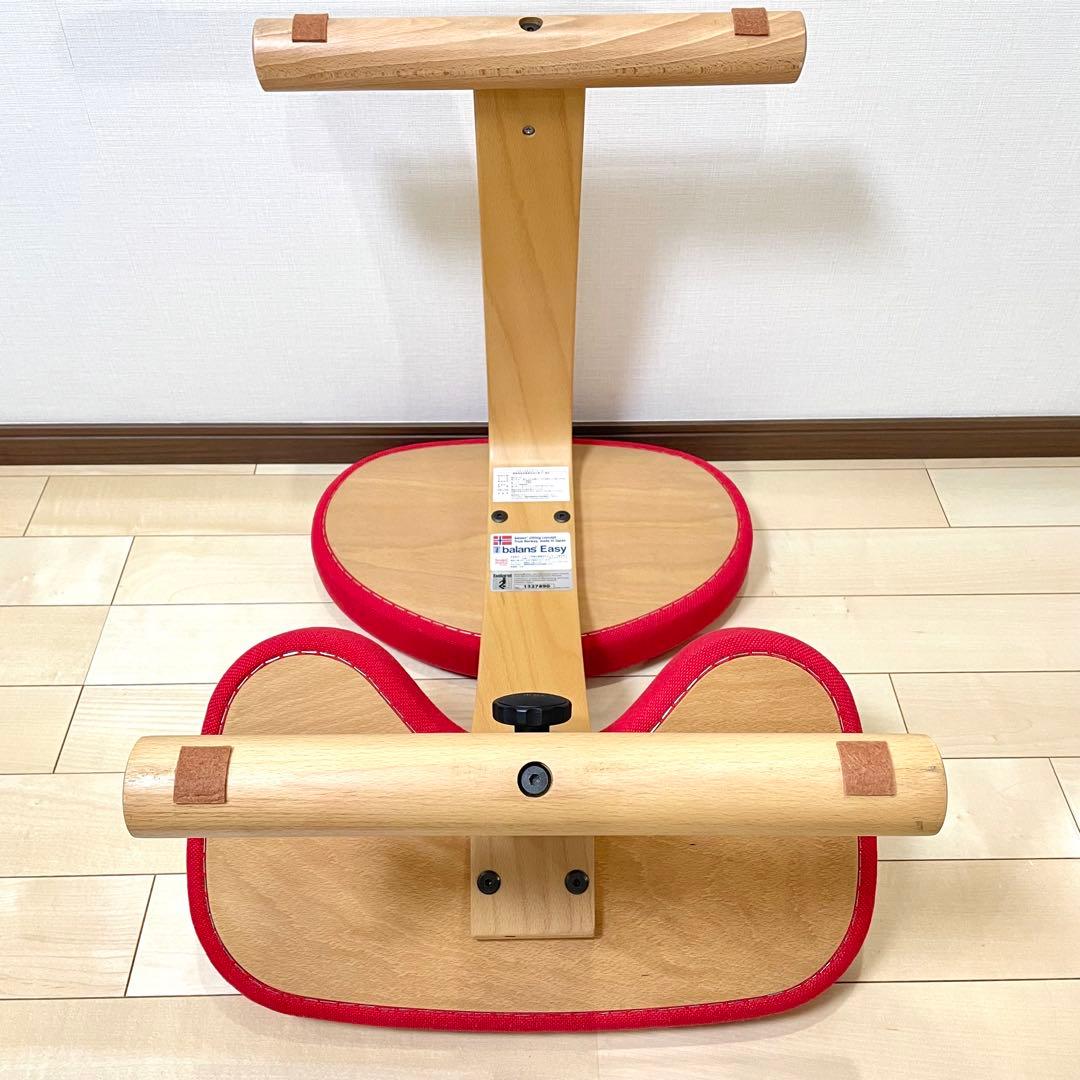 バランスラボ バランスチェア バランスイージー レッド 中古品 サカモトハウス