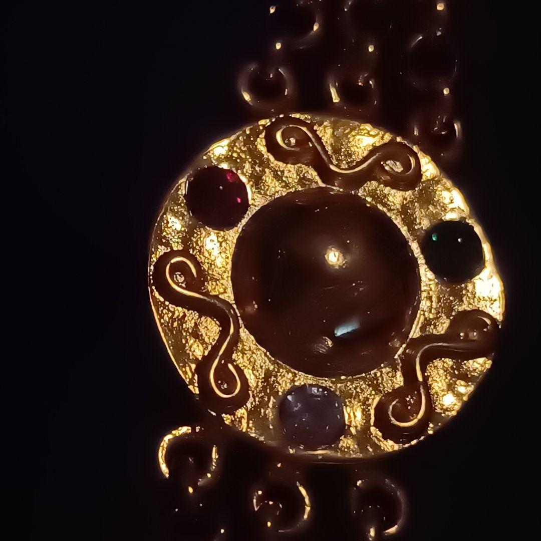 セリーヌ　ブレスレット　ゴールド　ボール　スター　巾着付き