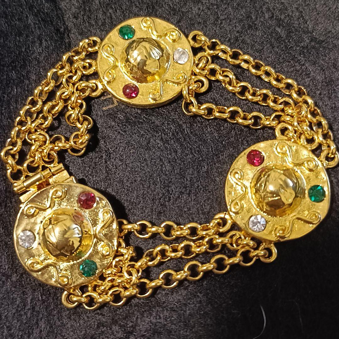 セリーヌ　ブレスレット　ゴールド　ボール　スター　巾着付き