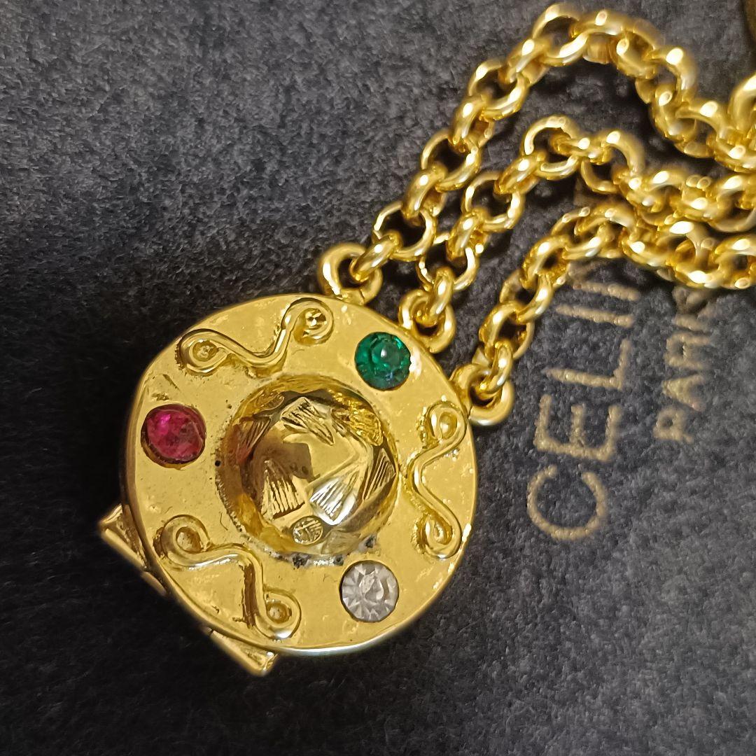 セリーヌ　ブレスレット　ゴールド　ボール　スター　巾着付き