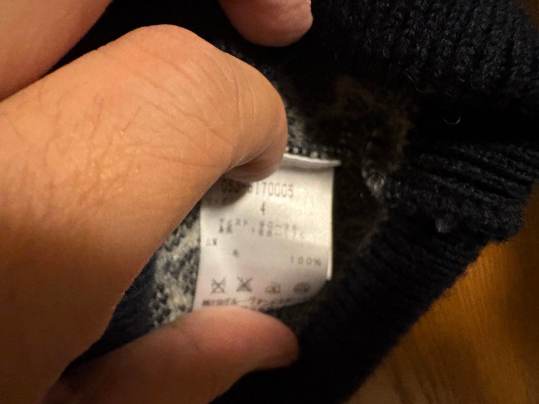 パーリーゲイツ　羊　狼　総柄　サイズ4 ウール100%