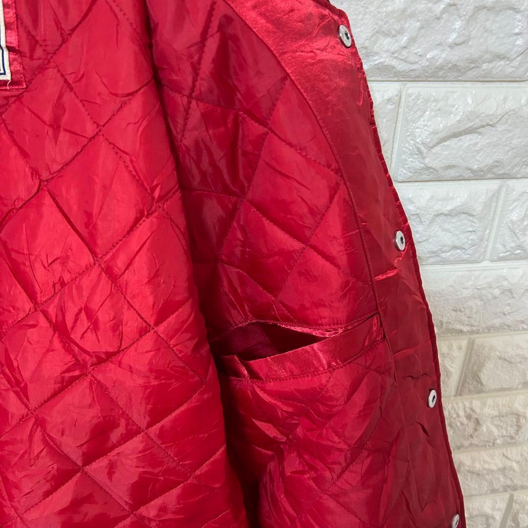 【ミッチェルアンドネス　シカゴブルズ】スタジャン【メンズ2XL】レッド H2