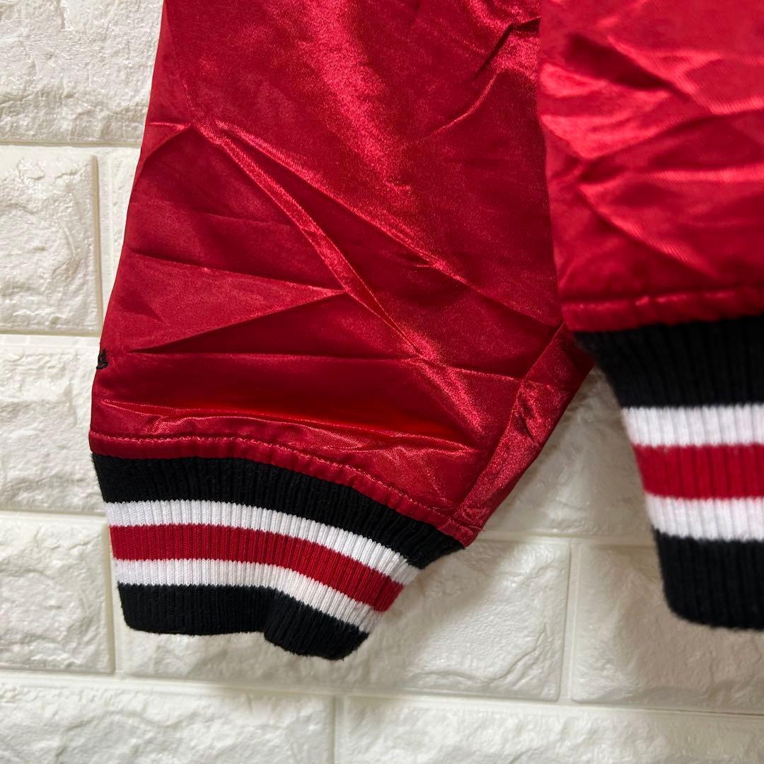 【ミッチェルアンドネス　シカゴブルズ】スタジャン【メンズ2XL】レッド H2