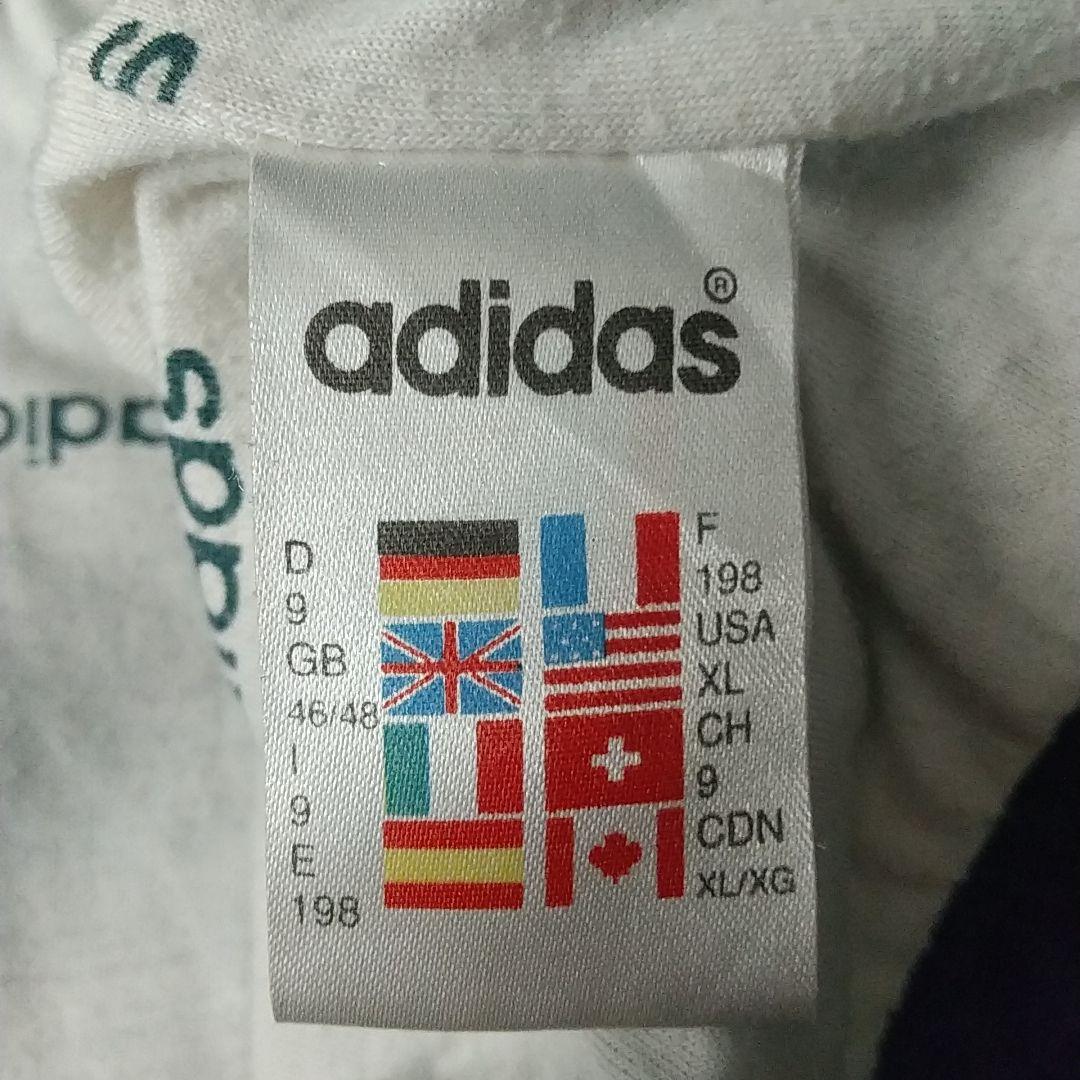 希少サイズ・デザイン☆90s アディダス 刺繍ロゴ トラックジャケット 3L